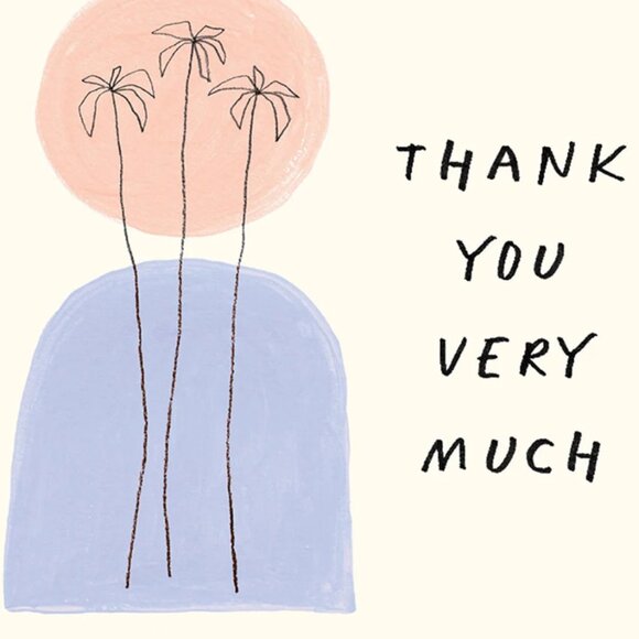 Studio Oh Dotted Palms Mini Note Card Set with Stickers - Picture 6 of 8